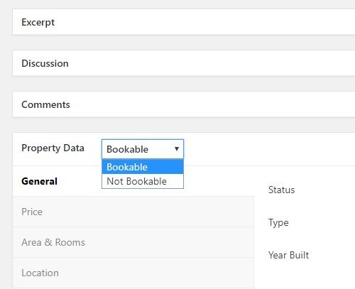 property data in booking platform