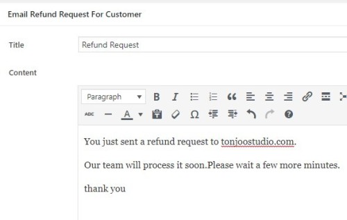 email refund to customer en